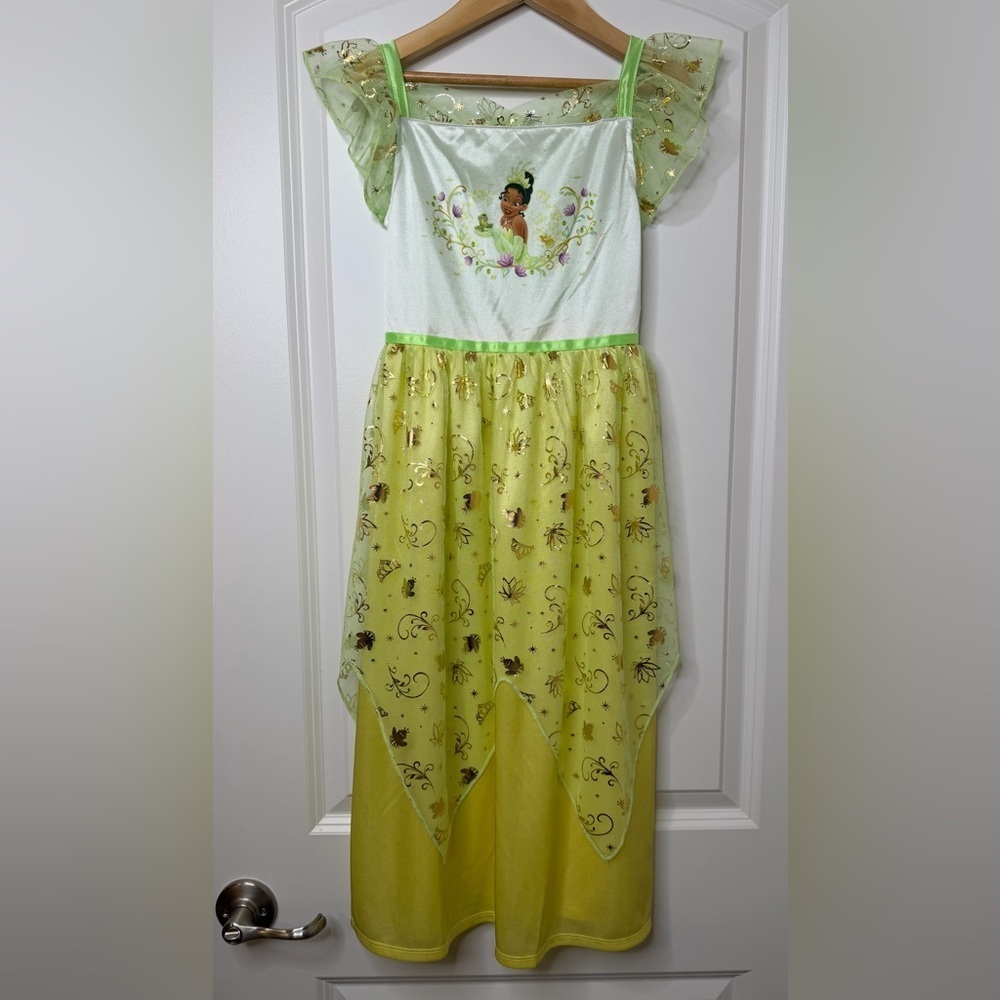 Disney Princess Tiana Dress Up Costume Disney Park Outfit Sz 8